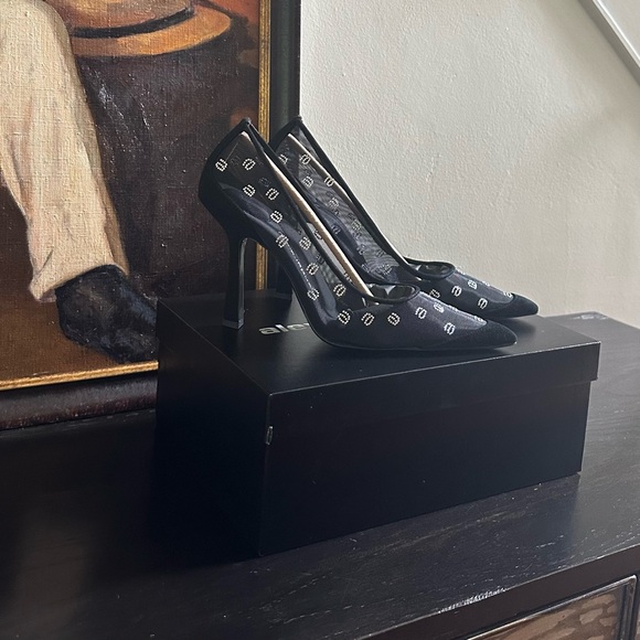 Alexander Wang DELPHINE 105 PUMP IN MESH/CRYSTAL - Picture 6 of 11